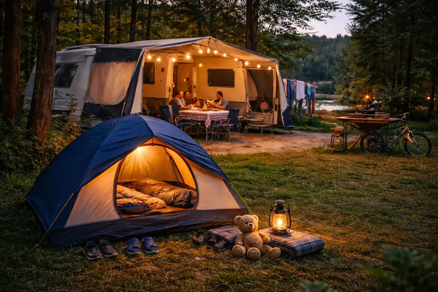 Kamperen met kinderen in een tent: uitdagingen en realiteit