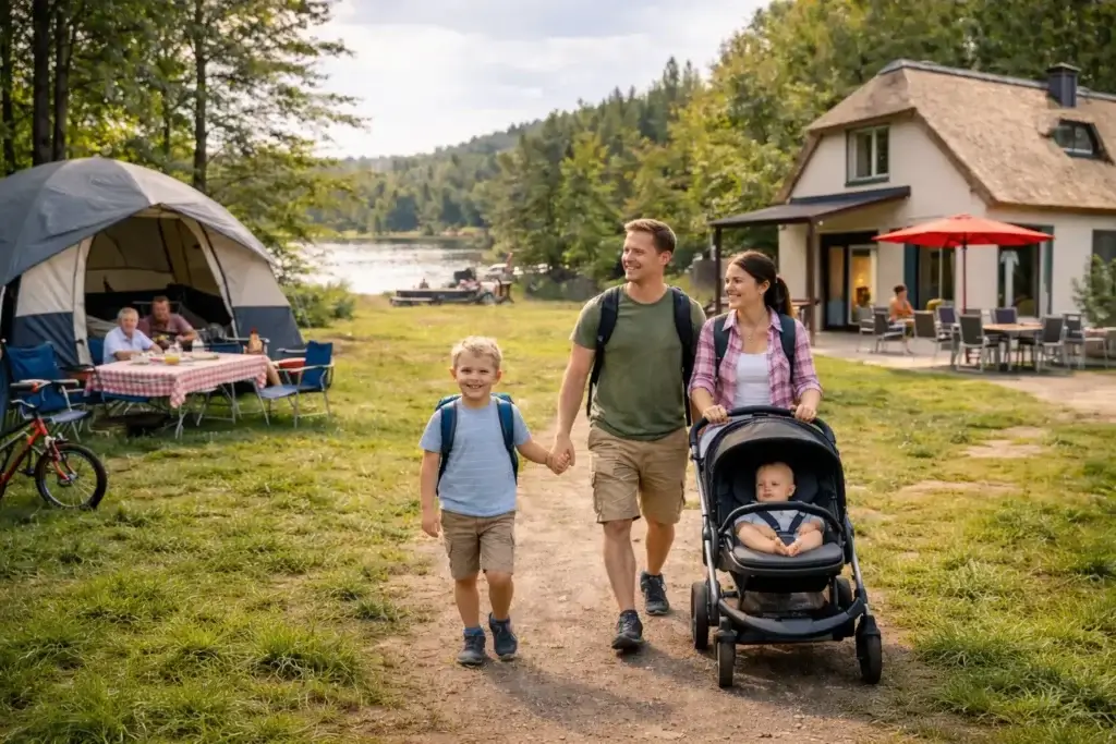 Wat is nu goedkoper: kamperen op de camping of een verblijf op een bungalowpark?