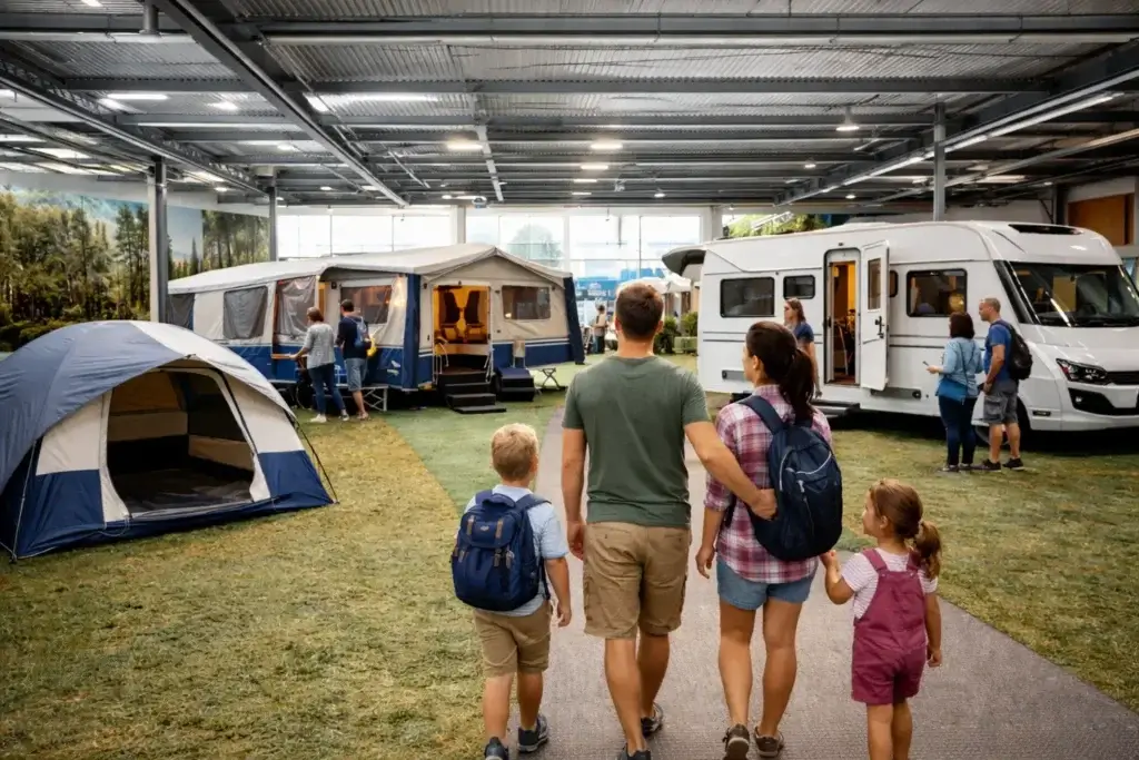 Er zijn verschillende vormen om te kamperen.