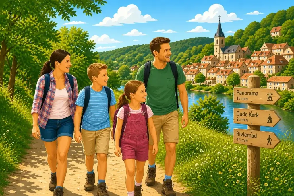 Wandelen is een leuke activiteit tijdens het kamperen met kinderen